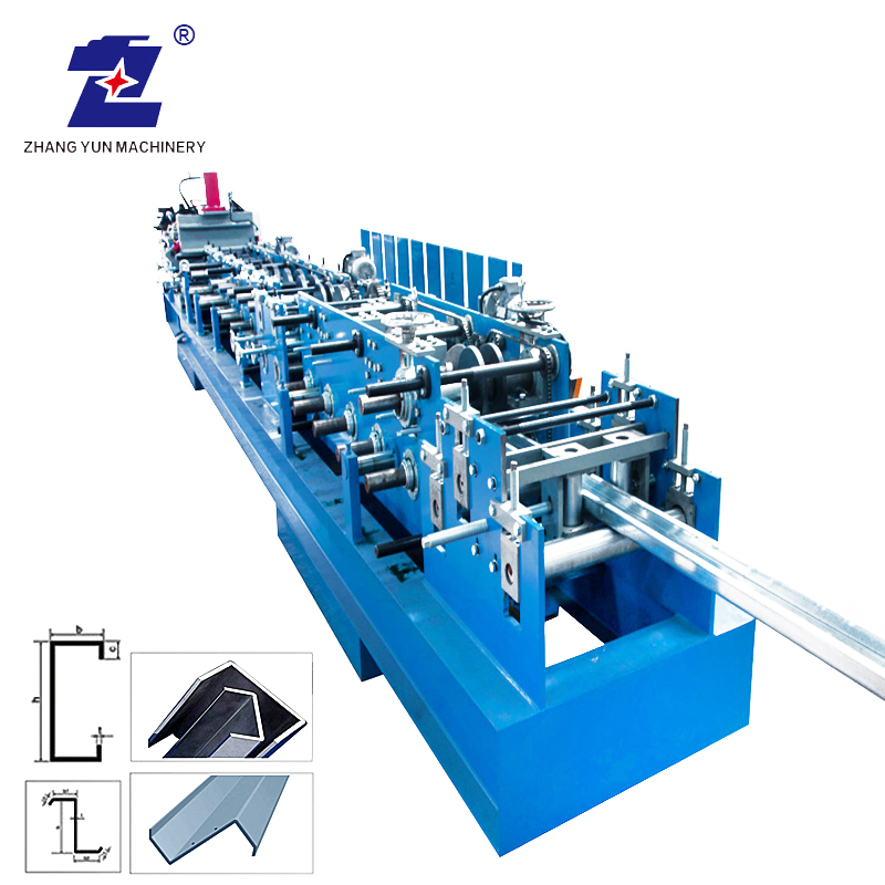 High Standard Aluminium C Z SECTIONS Profil Purlin Roll Forming Machine