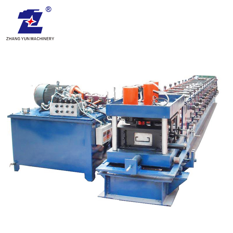 Modification rapide réglable C Z Type de section acier Purlin Profile Rouleau Machine de formage avec contrôle PLC